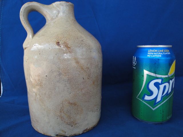 Antique SOUTHERN POTTERY Salt-Glaze Crock Whisky Jug 1 ½ Quart Circa 1900's Antique SOUTHERN POTTERY Salt-Glaze Crock Whisky Jug 1 ½ Quart Circa 1900's