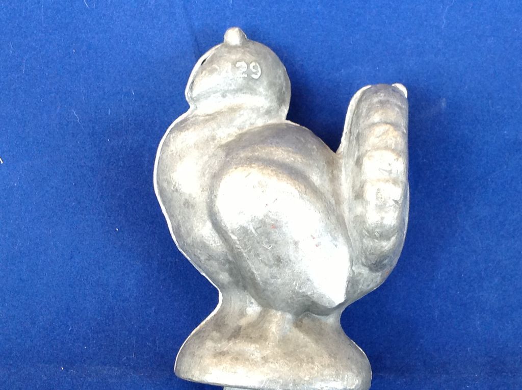 Vintage Pewter Turkey Ice Cream Chocolate Mold 429 Vintage Pewter Turkey Ice Cream Chocolate Mold 429