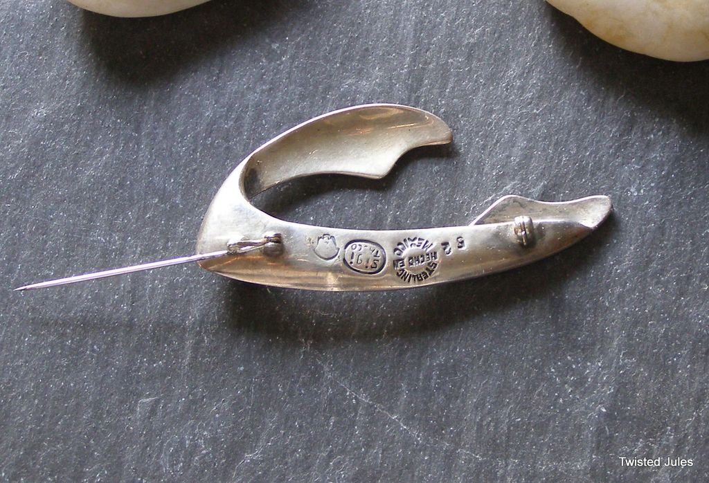 Sigi Pineda Sterling Fish brooch vintage Sigi Pineda Sterling Fish brooch vintage