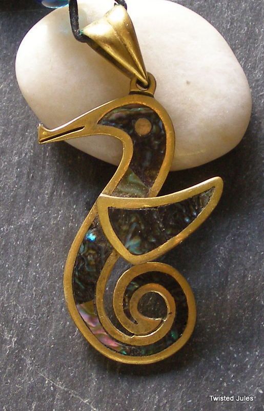 Los Castillo MOP Seahorse pendant Los Castillo MOP Seahorse pendant