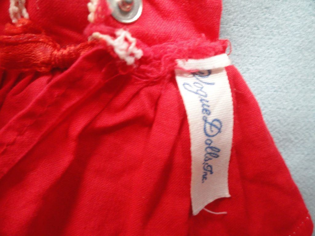 Vogue Ginny Red Dress & Raincoat Outfit 1957 - mid 1960s Vogue Ginny Red Dress & Raincoat Outfit 1957 - mid 1960s