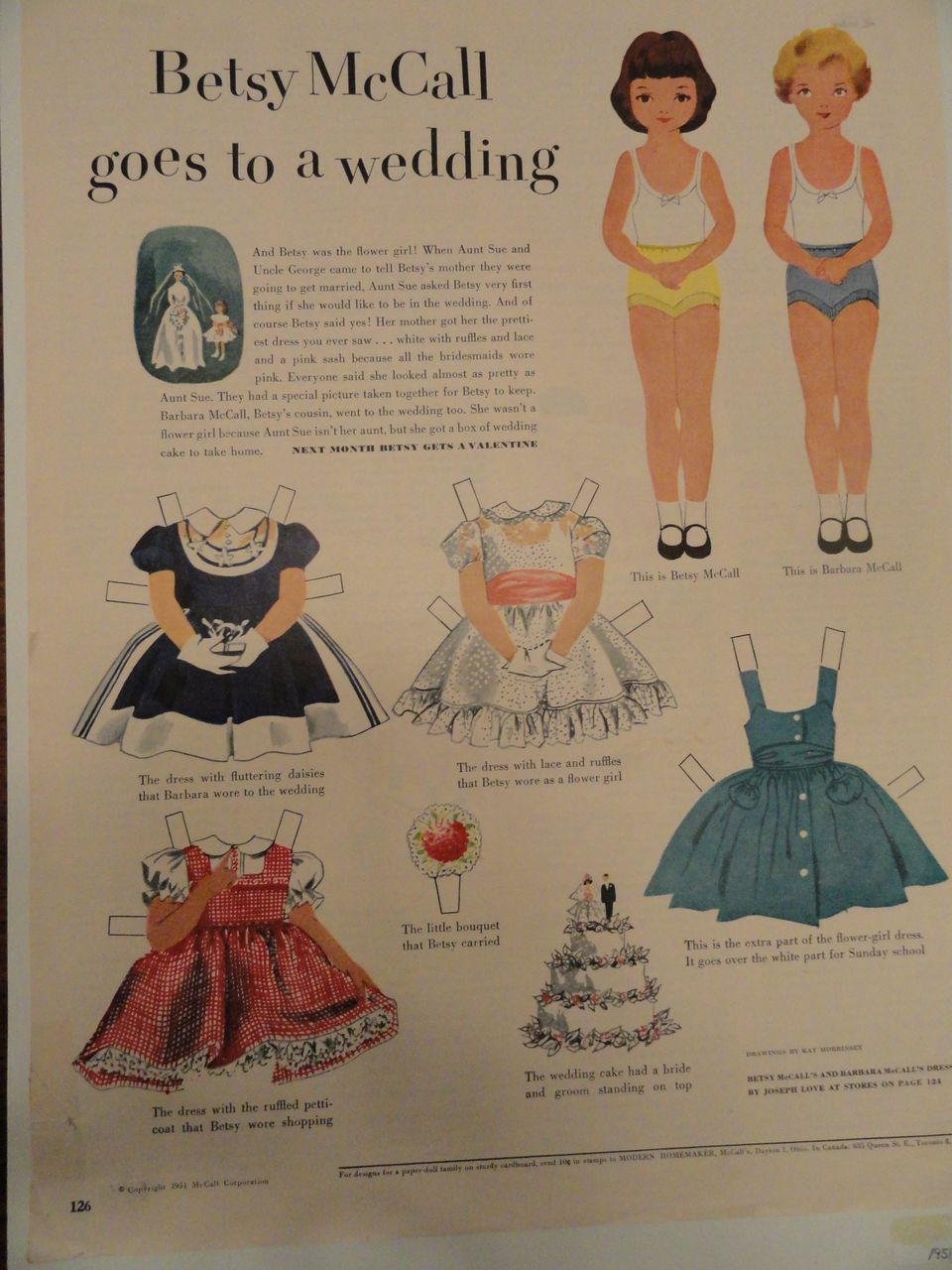 1951 Betsy McCall Paper Dolls 1951 Betsy McCall Paper Dolls