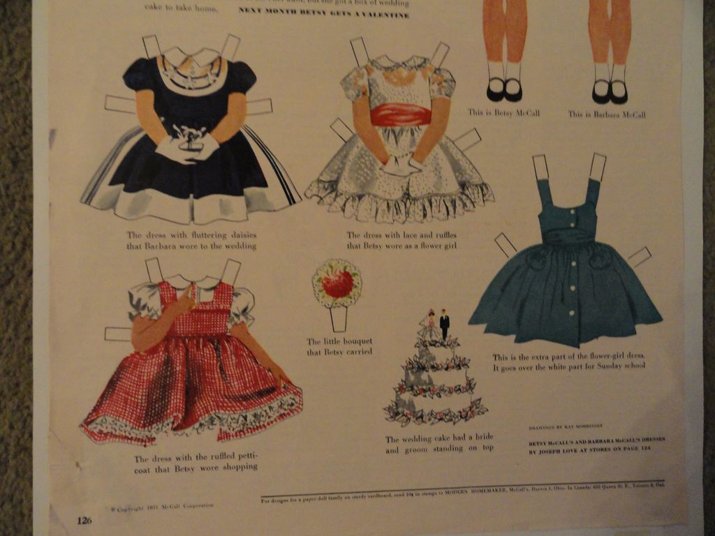 1951 Betsy McCall Paper Dolls 1951 Betsy McCall Paper Dolls