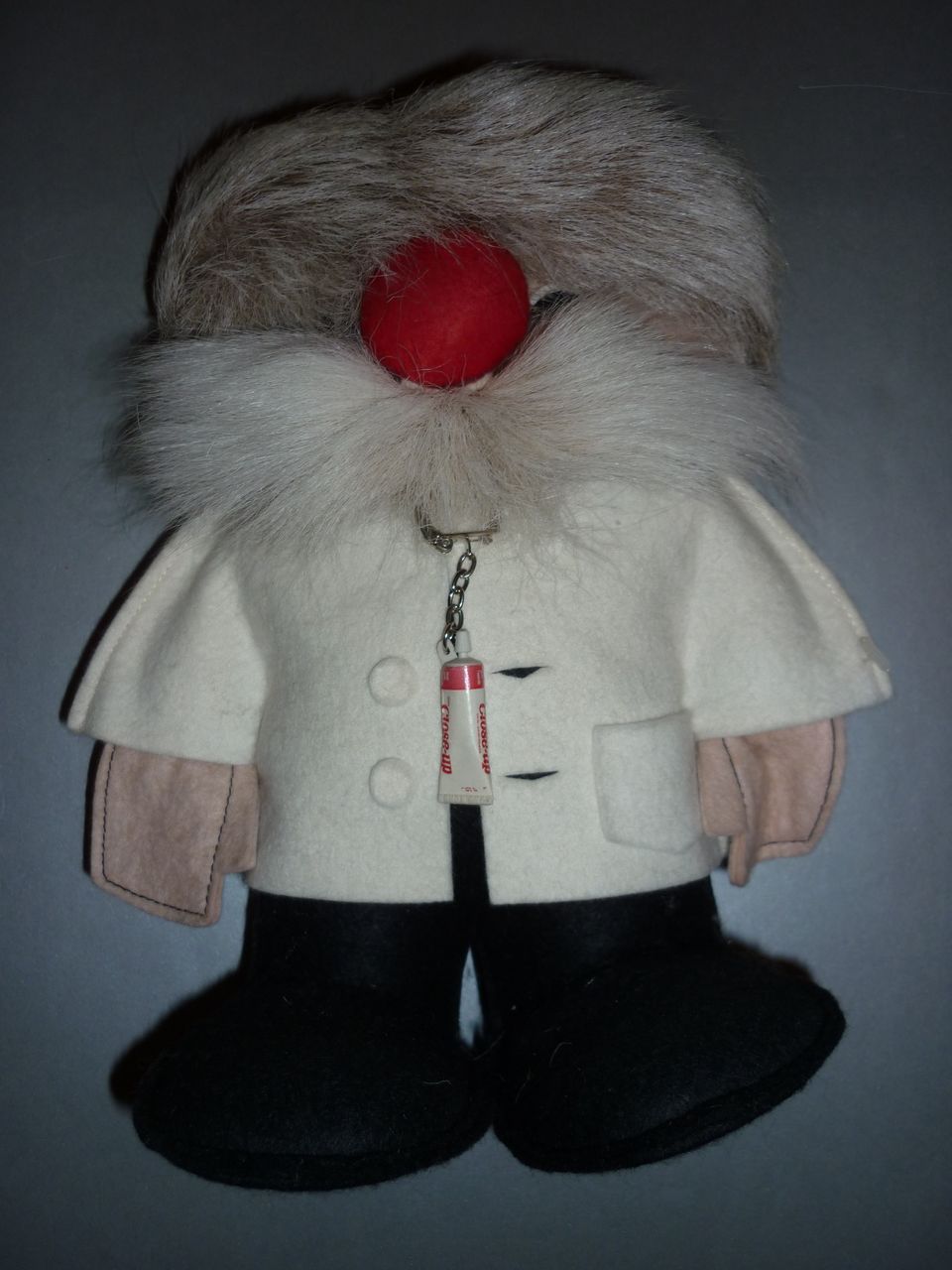 1970's Canadian FuFel Dentist Doll-made from Felt and Reindeer 1970's Canadian FuFel Dentist Doll-made from Felt and Reindeer