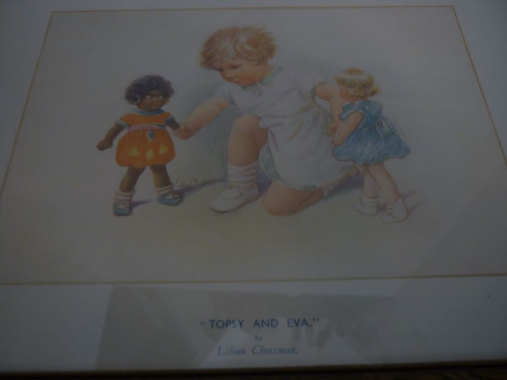 1920's Framed Print TOPSY and EVA Dolls by Lilian Cheesman 1920's Framed Print TOPSY and EVA Dolls by Lilian Cheesman