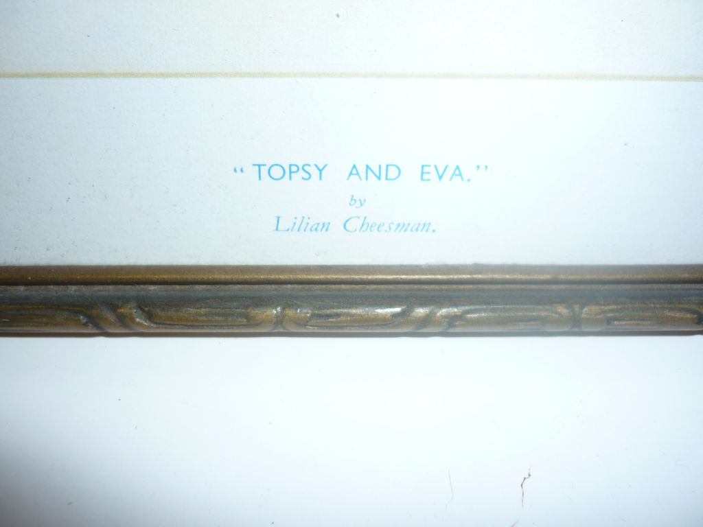 1920's Framed Print TOPSY and EVA Dolls by Lilian Cheesman 1920's Framed Print TOPSY and EVA Dolls by Lilian Cheesman