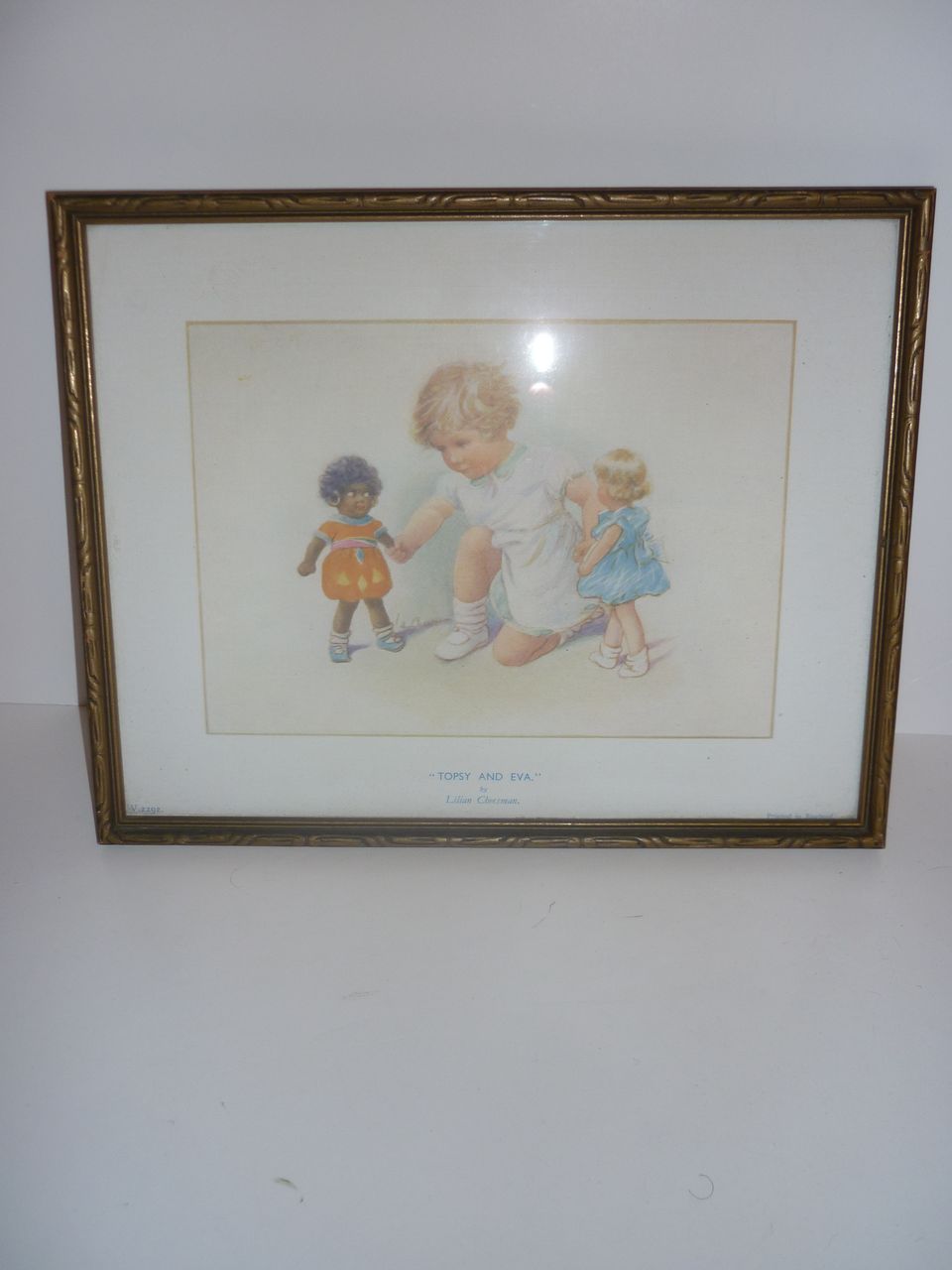 1920's Framed Print TOPSY and EVA Dolls by Lilian Cheesman 1920's Framed Print TOPSY and EVA Dolls by Lilian Cheesman