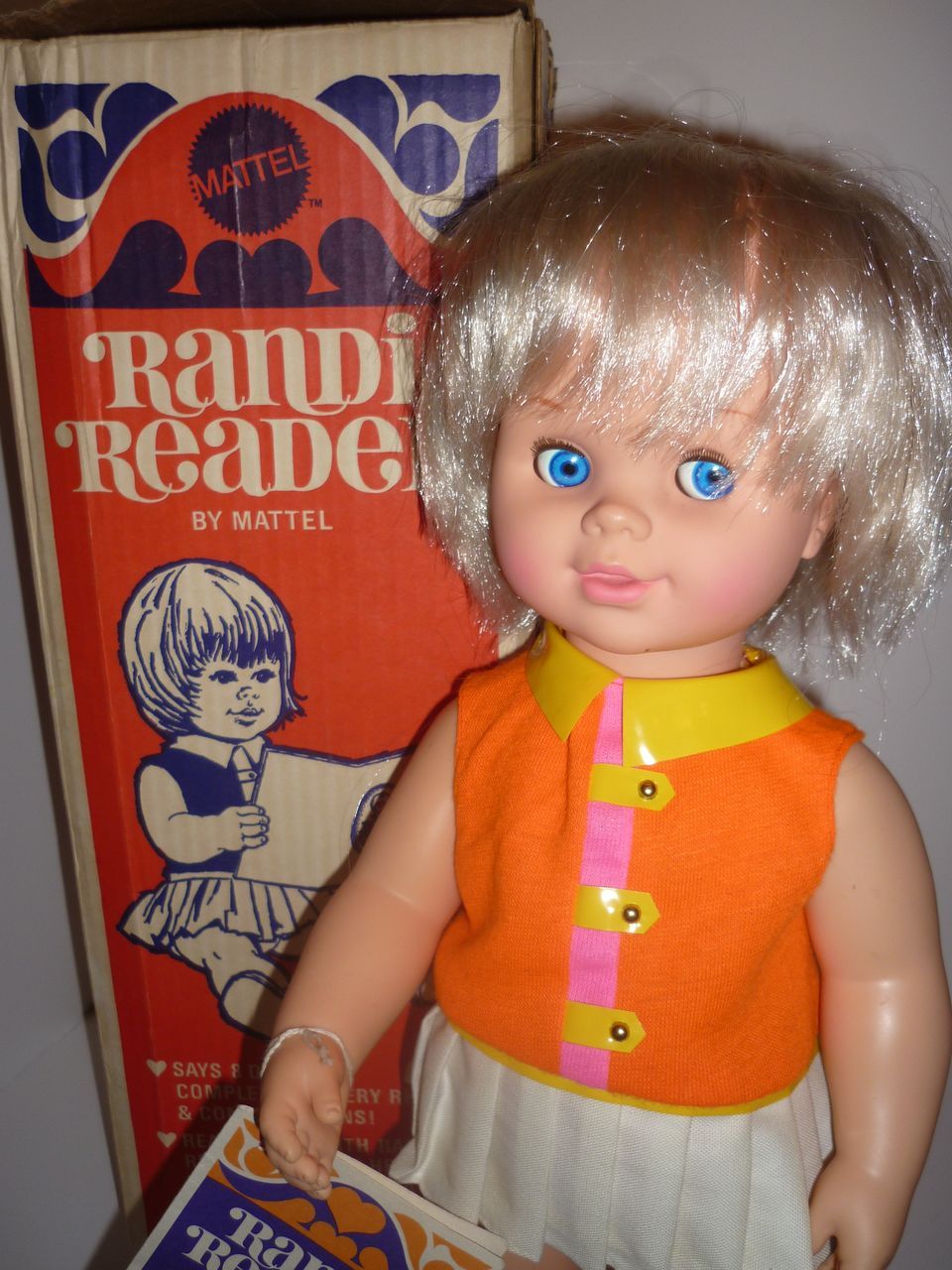 1967-69 Mattel Randi Reader Doll -Unplayed with- Original box 1967-69 Mattel Randi Reader Doll -Unplayed with- Original box