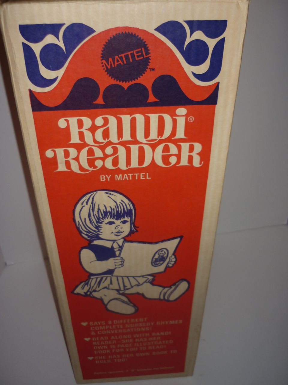 1967-69 Mattel Randi Reader Doll -Unplayed with- Original box 1967-69 Mattel Randi Reader Doll -Unplayed with- Original box