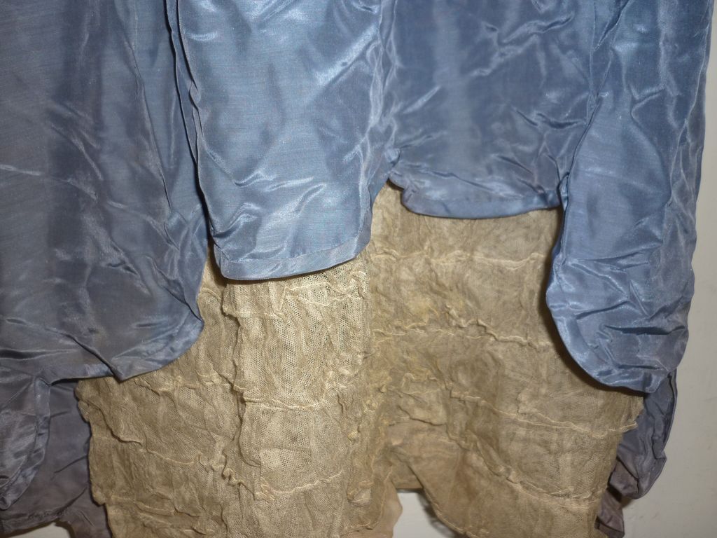 Edwardian Dress for a Lady -Blue-Metallic Lace-Needs Some TLC Edwardian Dress for a Lady -Blue-Metallic Lace-Needs Some TLC