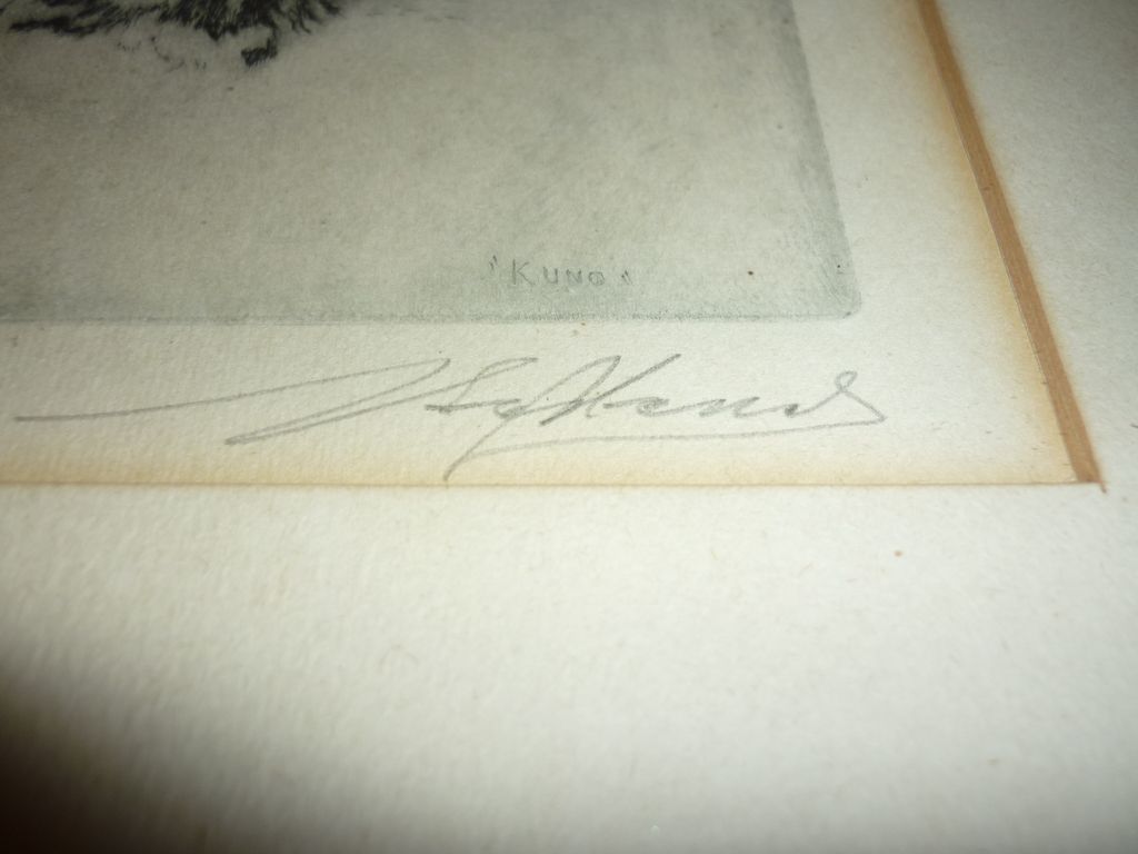 Albert Sterner Lithograph -KUNO- German Shepherd Albert Sterner Lithograph -KUNO- German Shepherd