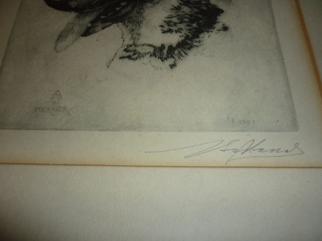 Albert Sterner Lithograph -KUNO- German Shepherd Albert Sterner Lithograph -KUNO- German Shepherd
