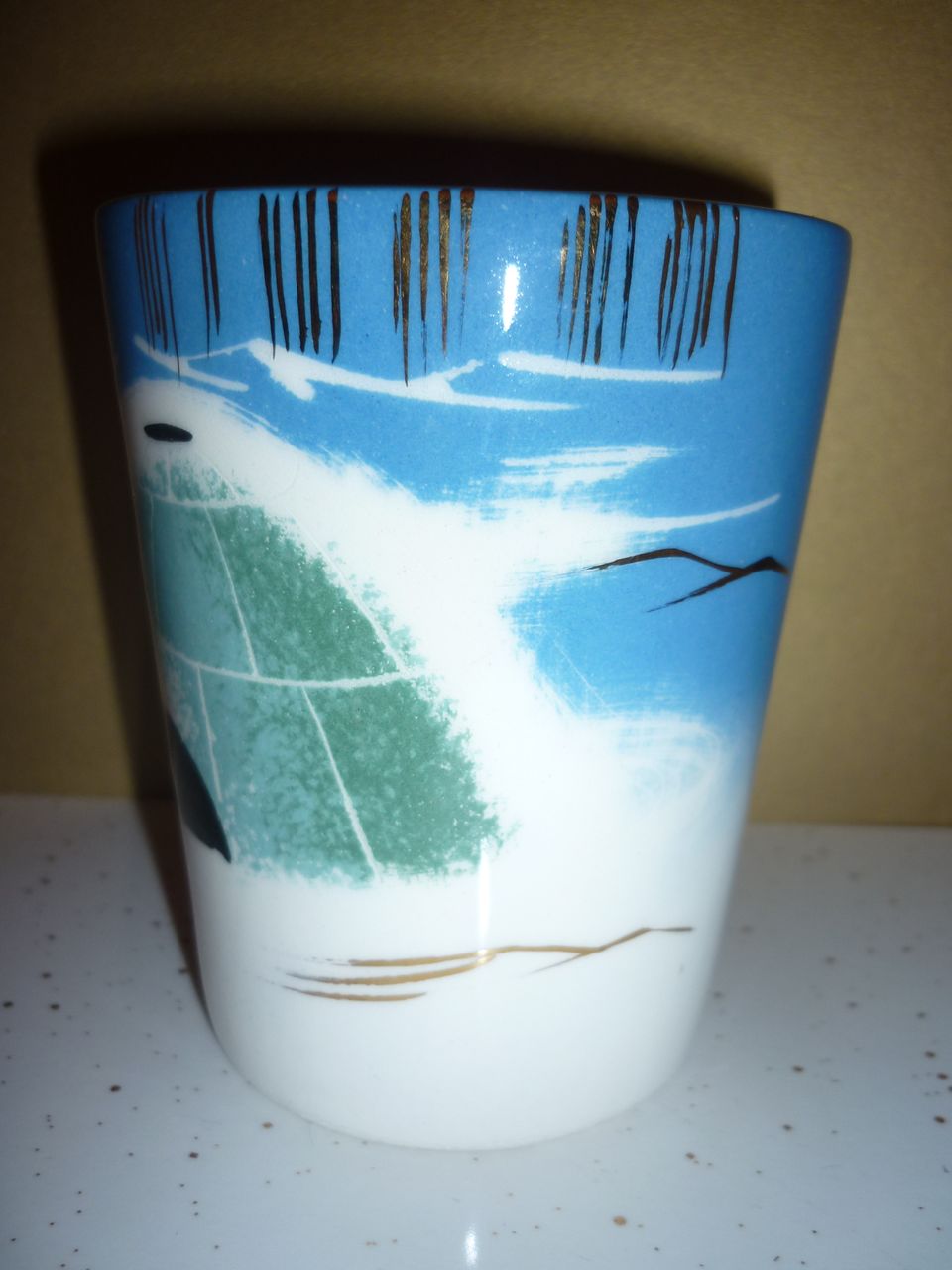 Matthew Adams -Alaska Series Pottery- CUP ~Igloos~ 1950's-1960's Matthew Adams -Alaska Series Pottery- CUP ~Igloos~ 1950's-1960's