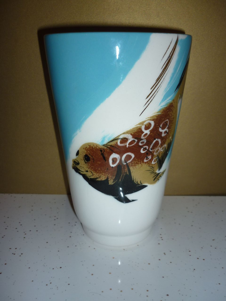 Matthew Adams ~Alaska Series-Vase- Seal- Signed & Numbered Piece- Mid-Mod Matthew Adams ~Alaska Series-Vase- Seal- Signed & Numbered Piece- Mid-Mod