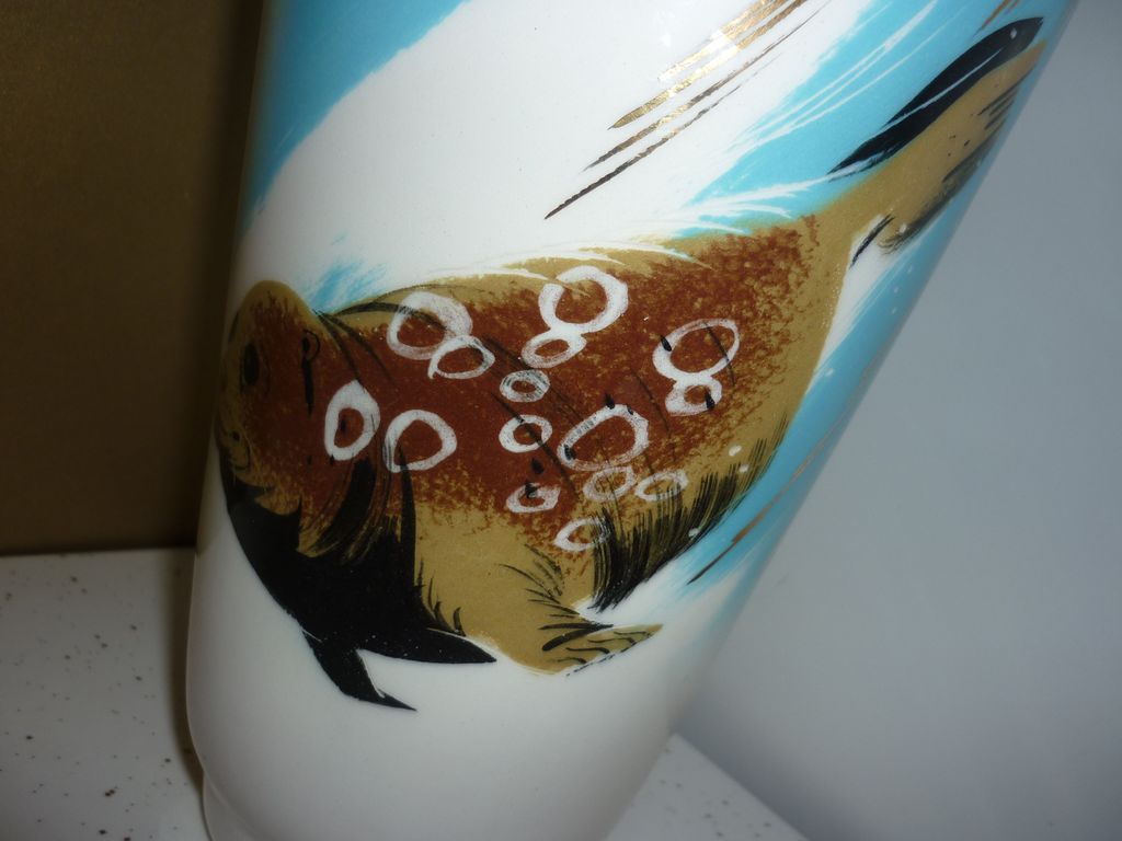 Matthew Adams ~Alaska Series-Vase- Seal- Signed & Numbered Piece- Mid-Mod Matthew Adams ~Alaska Series-Vase- Seal- Signed & Numbered Piece- Mid-Mod