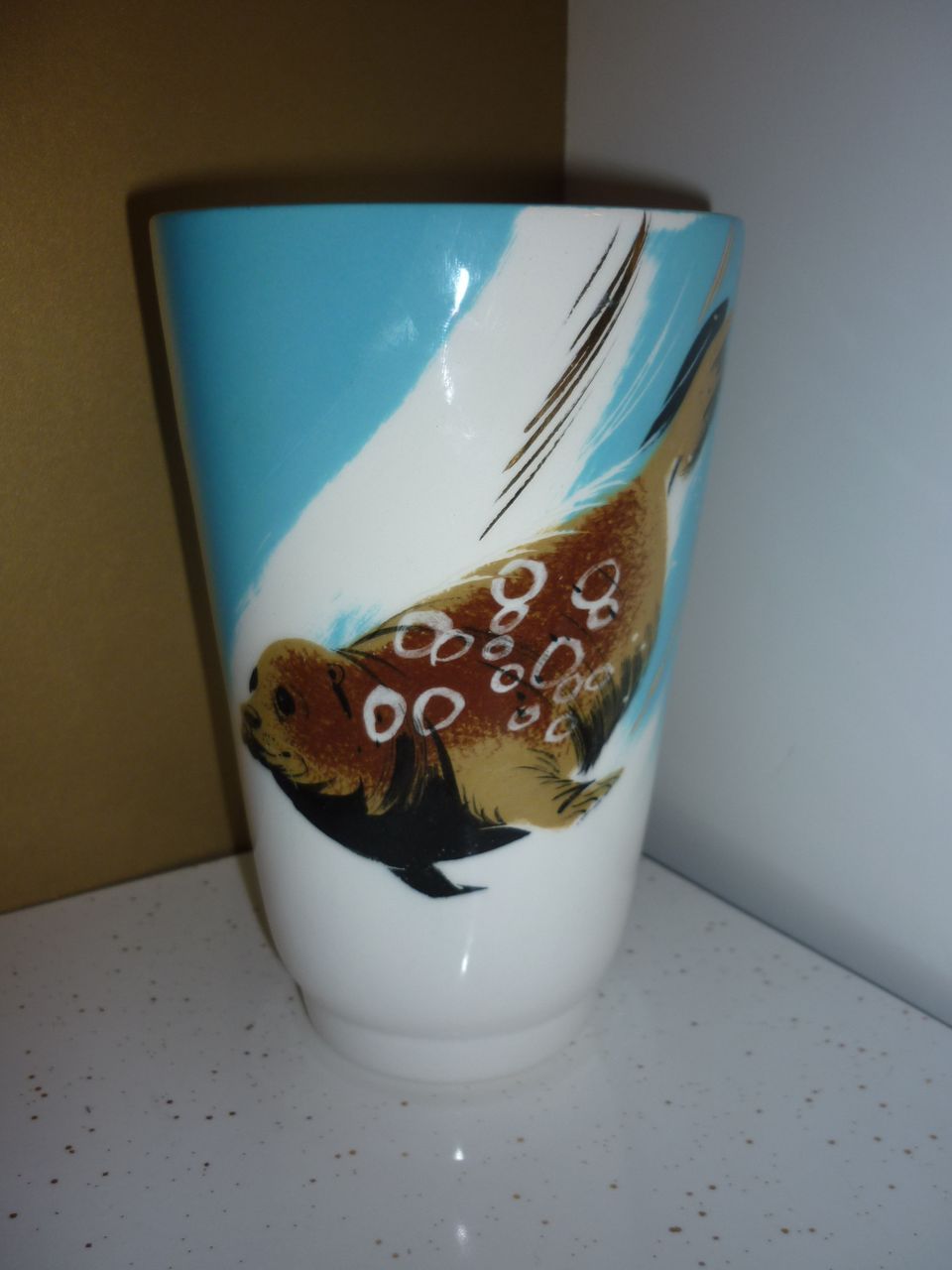 Matthew Adams ~Alaska Series-Vase- Seal- Signed & Numbered Piece- Mid-Mod Matthew Adams ~Alaska Series-Vase- Seal- Signed & Numbered Piece- Mid-Mod