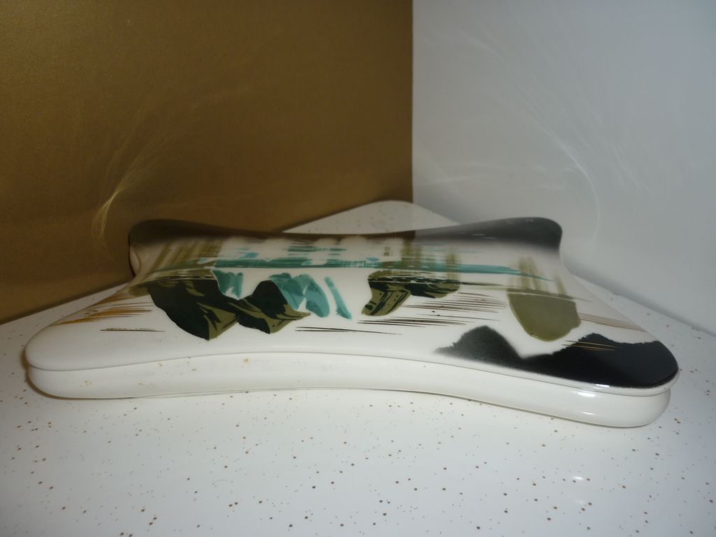 Matthew Adams ~Covered Dish-ICEBERGS/Glacier~ Alaska Series-Signed & Numbered Mid-Mod Matthew Adams ~Covered Dish-ICEBERGS/Glacier~ Alaska Series-Signed & Numbered Mid-Mod