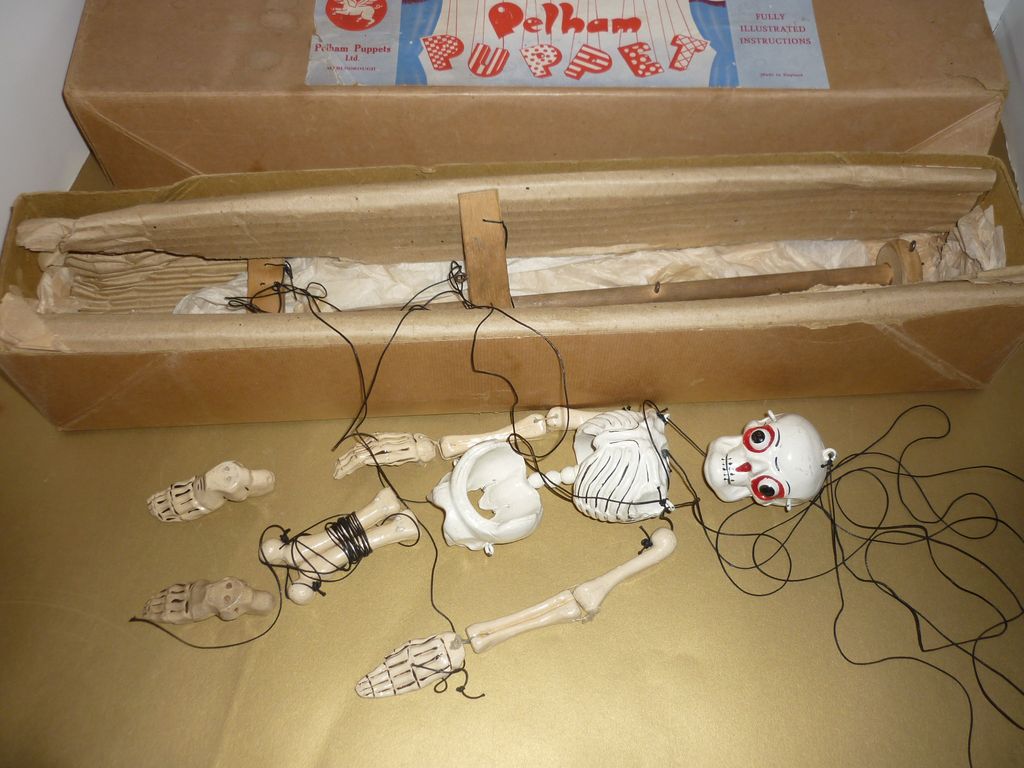 Pelham-Disjointed Skeleton~Original box-Instructions-1950's~TLC Pelham-Disjointed Skeleton~Original box-Instructions-1950's~TLC