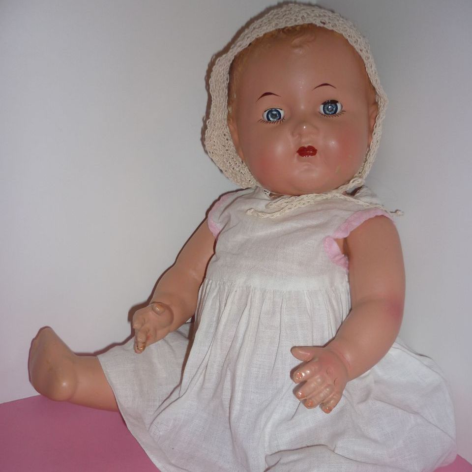 1930's Reliable ~Baby Joan~ Composition Baby Doll - Cute and Chubby 1930's Reliable ~Baby Joan~ Composition Baby Doll - Cute and Chubby
