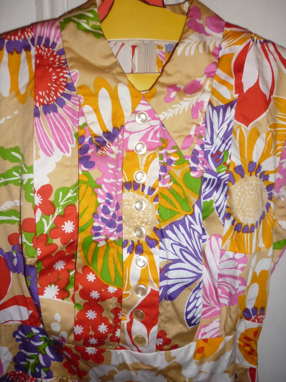 Funky 1960's One Of A Kind Dress - Long Style~Home Made- Boho Chic! Funky 1960's One Of A Kind Dress - Long Style~Home Made- Boho Chic!
