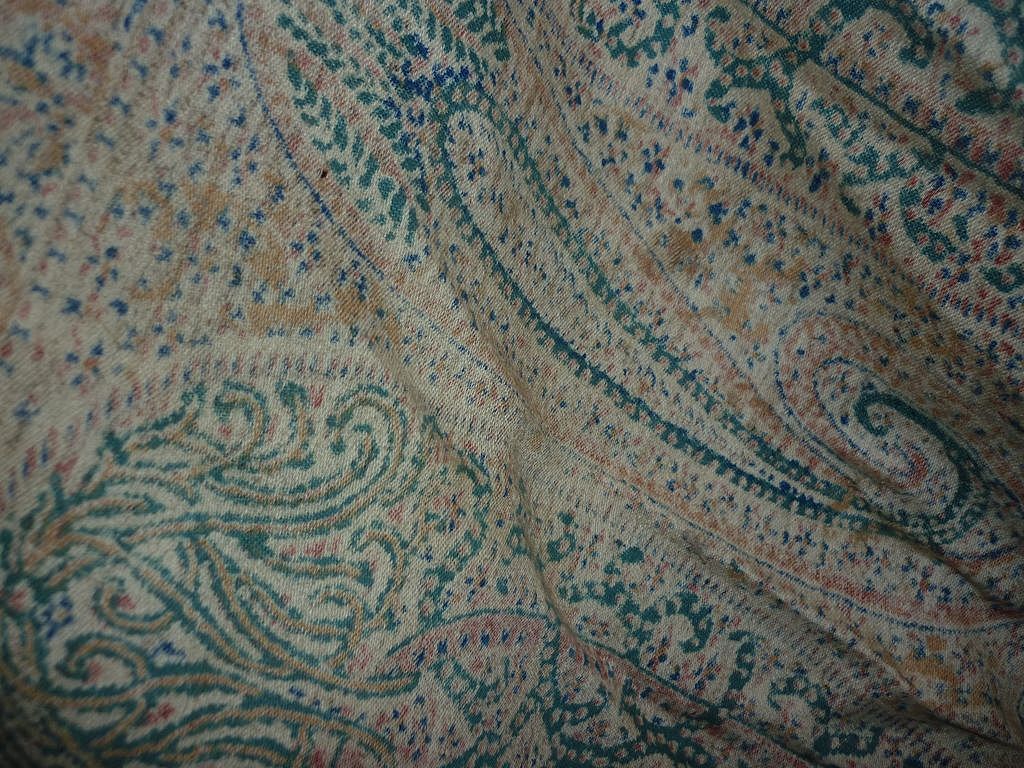 Paisley Shawl - Antique - From The 1800's - 60" By 60" Paisley Shawl - Antique - From The 1800's - 60" By 60"