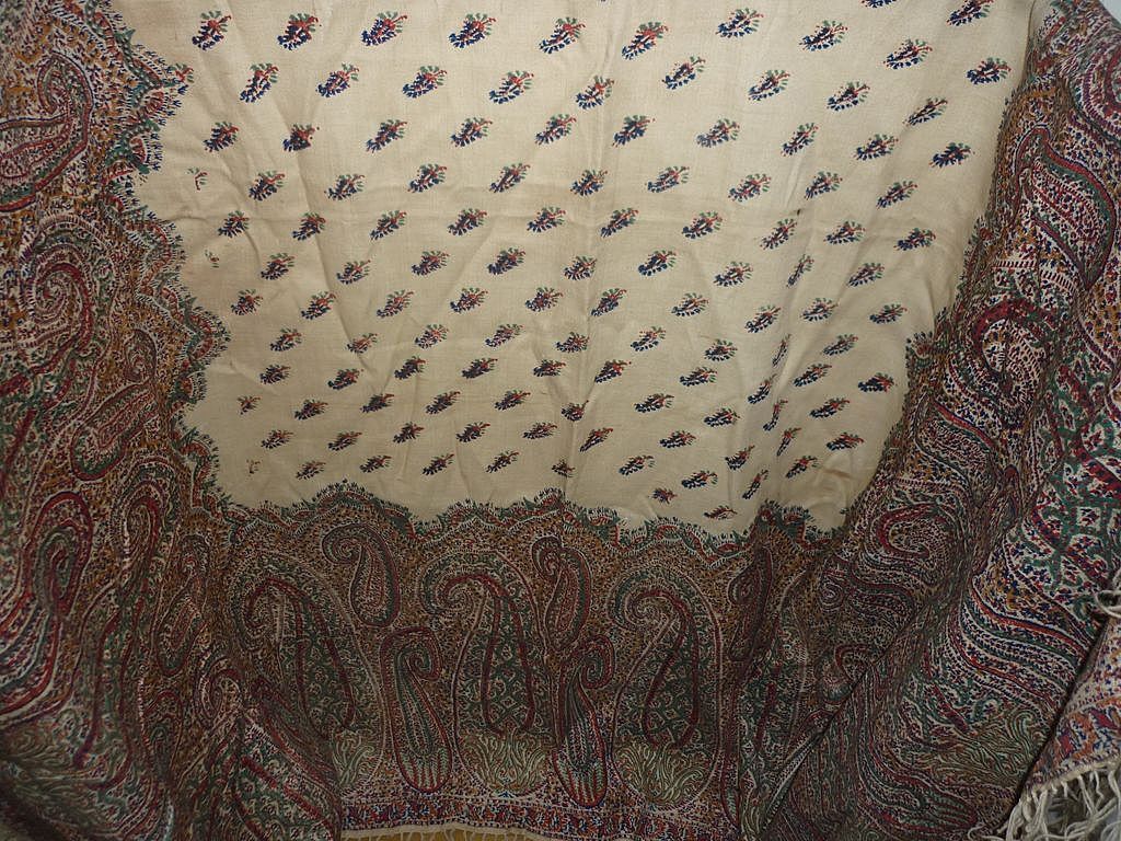 Paisley Shawl - Antique - From The 1800's - 60" By 60" Paisley Shawl - Antique - From The 1800's - 60" By 60"