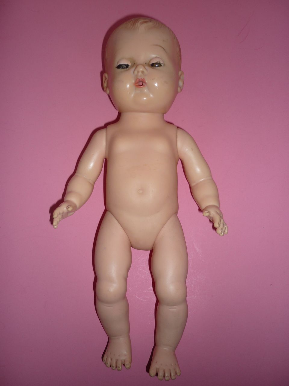 Tiny Tears Doll by American Character -From 1950 11 1/2" tall- knit outfit Tiny Tears Doll by American Character -From 1950 11 1/2" tall- knit outfit