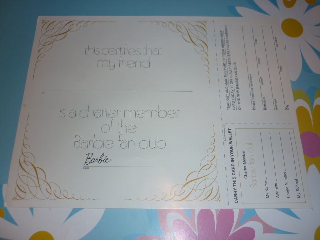 Mattel 1970 Barbie Fan Club Membership Kit with ~Salute To Silver` Mattel 1970 Barbie Fan Club Membership Kit with ~Salute To Silver`