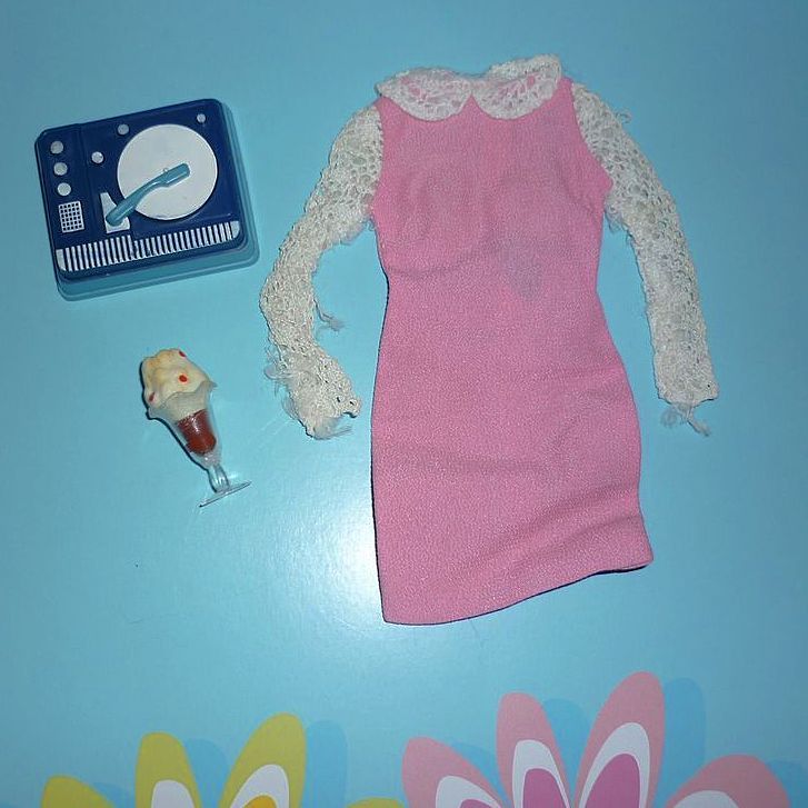 Mattel- Francie~ Dance Party Outfit~ #1257 From 1966 - 1967 Mattel- Francie~ Dance Party Outfit~ #1257 From 1966 - 1967