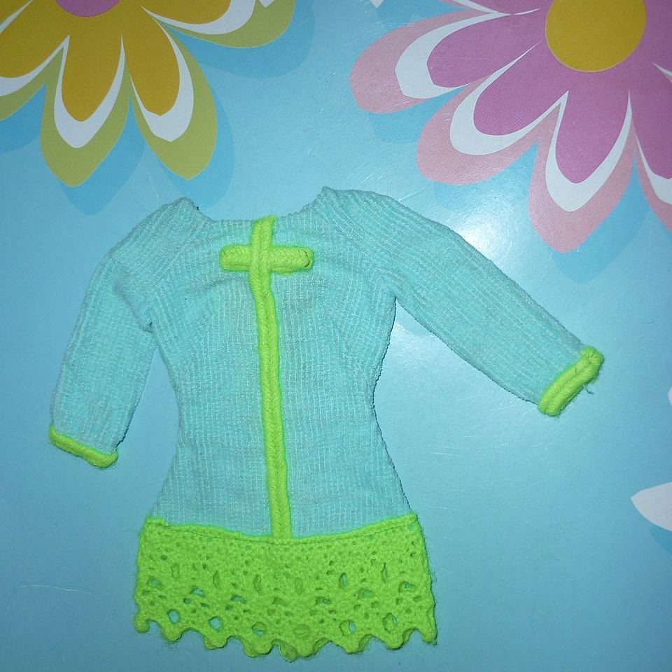 Mattel-Barbie ~Now Wow!! Dress- #1853 From 1968 -Only Mattel-Barbie ~Now Wow!! Dress- #1853 From 1968 -Only