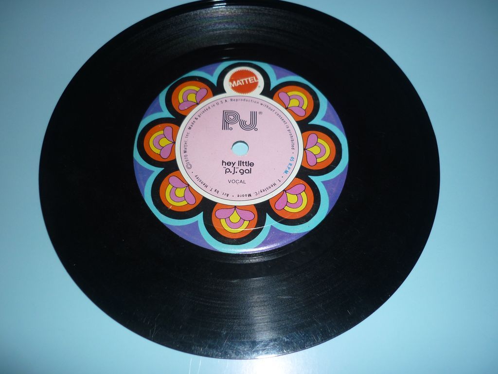 Mattel ~Fashion N Motion-P.J. Record- 45 -Hey Little P.J. Gal -Sear's Exclusive Mattel ~Fashion N Motion-P.J. Record- 45 -Hey Little P.J. Gal -Sear's Exclusive