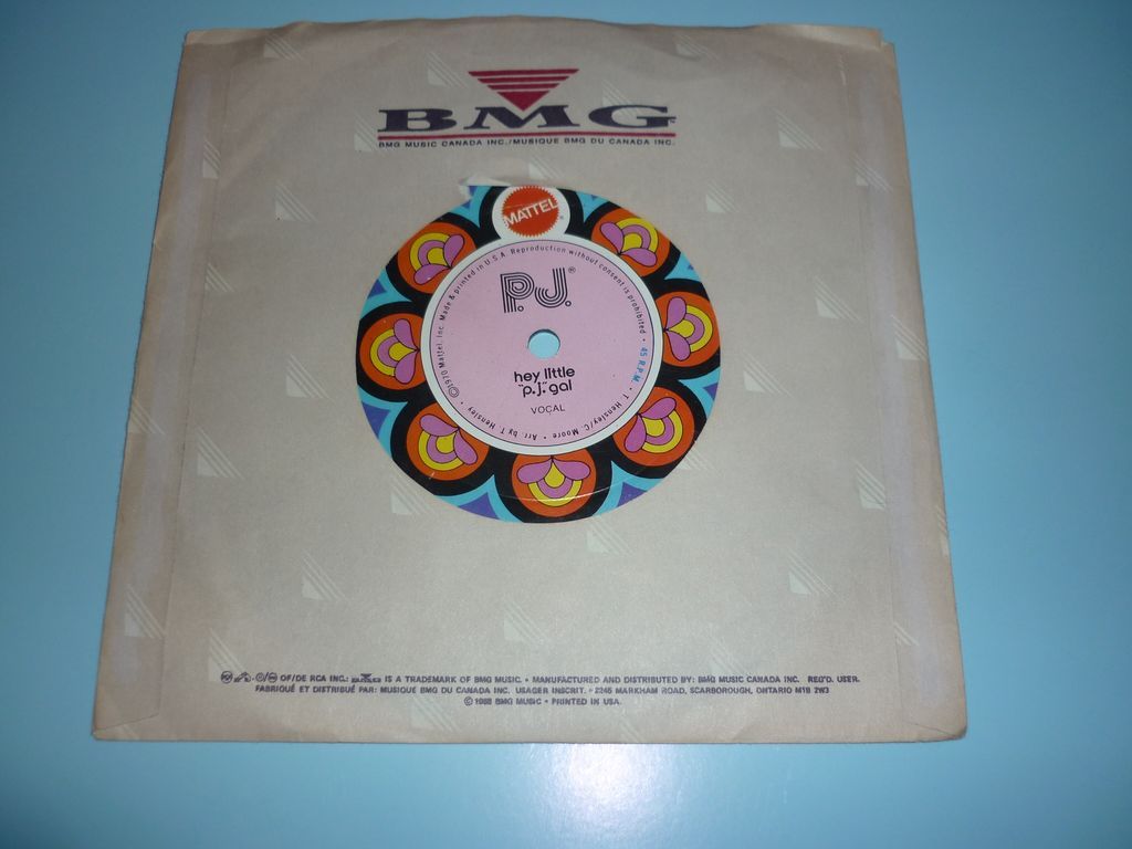Mattel ~Fashion N Motion-P.J. Record- 45 -Hey Little P.J. Gal -Sear's Exclusive Mattel ~Fashion N Motion-P.J. Record- 45 -Hey Little P.J. Gal -Sear's Exclusive