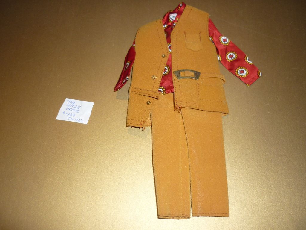 Mattel -Suede Scene- Outfit for Mod Ken #1439 from 1971-72 Mattel -Suede Scene- Outfit for Mod Ken #1439 from 1971-72