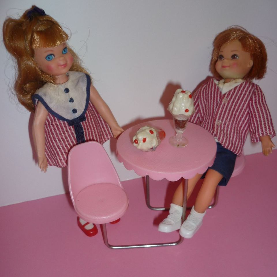 Mattel ~Tutti and Todd ~Sundae Treat~ 1966-68 Cute Set-HTF! Mattel ~Tutti and Todd ~Sundae Treat~ 1966-68 Cute Set-HTF!