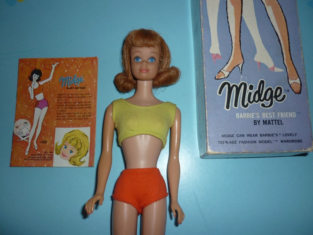 Mattel Titian Midge Doll -Original Box, SS, Stand, Pamphlet Mattel Titian Midge Doll -Original Box, SS, Stand, Pamphlet