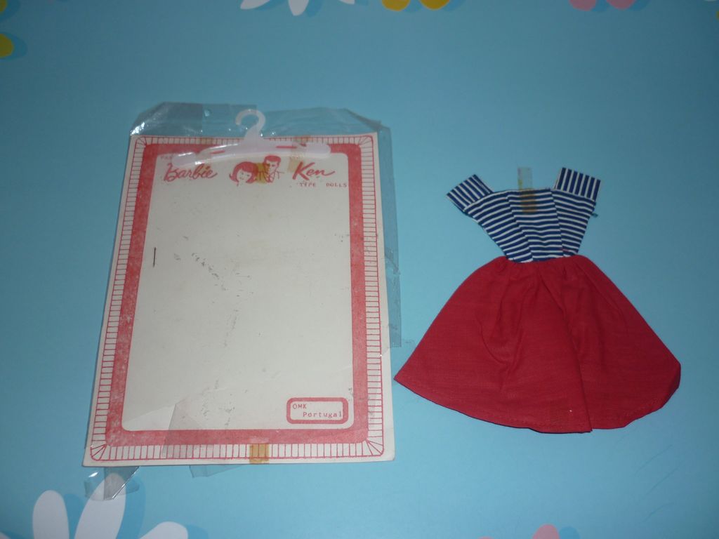 1960's Barbie Dress- in Original Packaging from OMK Portugal- Rare! 1960's Barbie Dress- in Original Packaging from OMK Portugal- Rare!