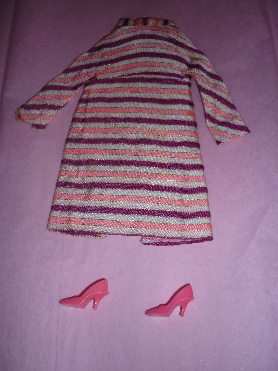 Mattel-Barbie ~Dancing Stripes~ Coat and Shoes #1843-1968 Mattel-Barbie ~Dancing Stripes~ Coat and Shoes #1843-1968