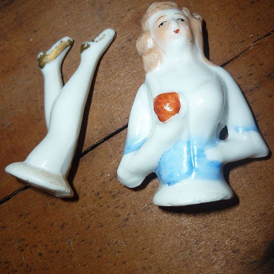 Vintage Half doll and Legs- Pretty Lady, Marked Foreign Vintage Half doll and Legs- Pretty Lady, Marked Foreign