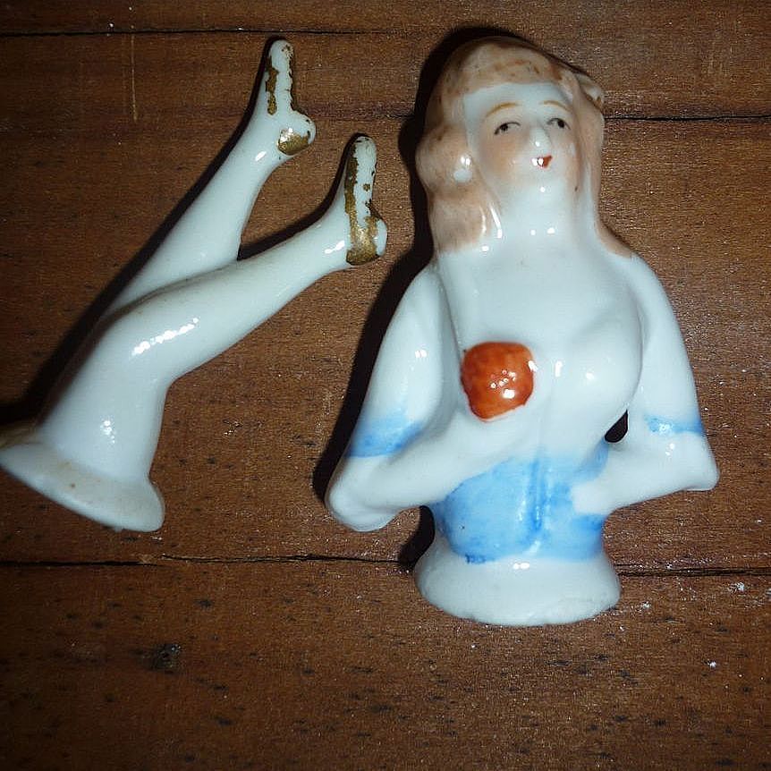 Vintage Half doll and Legs- Pretty Lady, Marked Foreign Vintage Half doll and Legs- Pretty Lady, Marked Foreign