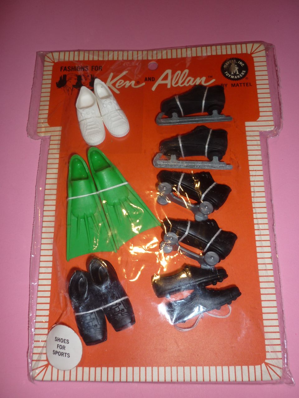 Mattel Ken and Allen Pak ~Shoes for Sports~ Mint On Card, 1964-67 Mattel Ken and Allen Pak ~Shoes for Sports~ Mint On Card, 1964-67