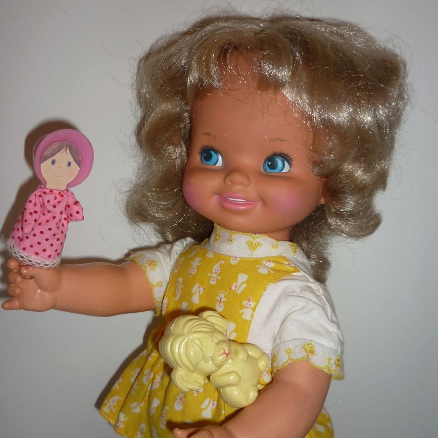 Mattel Peachy and Her Puppets Doll from 1972-Original Clothes + 2 Puppets Mattel Peachy and Her Puppets Doll from 1972-Original Clothes + 2 Puppets