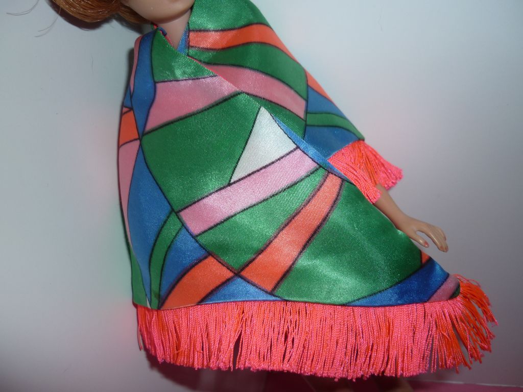 Mattel ~Rainbow Wraps Shawl~ for Barbie -#1798 from 1970 Mattel ~Rainbow Wraps Shawl~ for Barbie -#1798 from 1970