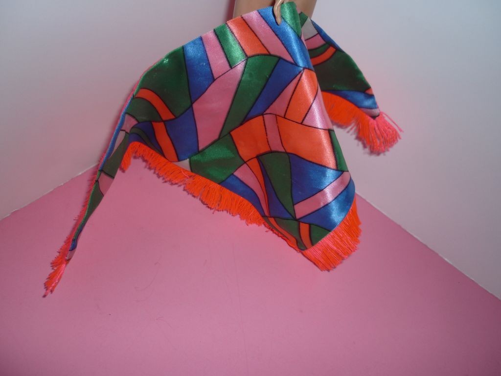 Mattel ~Rainbow Wraps Shawl~ for Barbie -#1798 from 1970 Mattel ~Rainbow Wraps Shawl~ for Barbie -#1798 from 1970