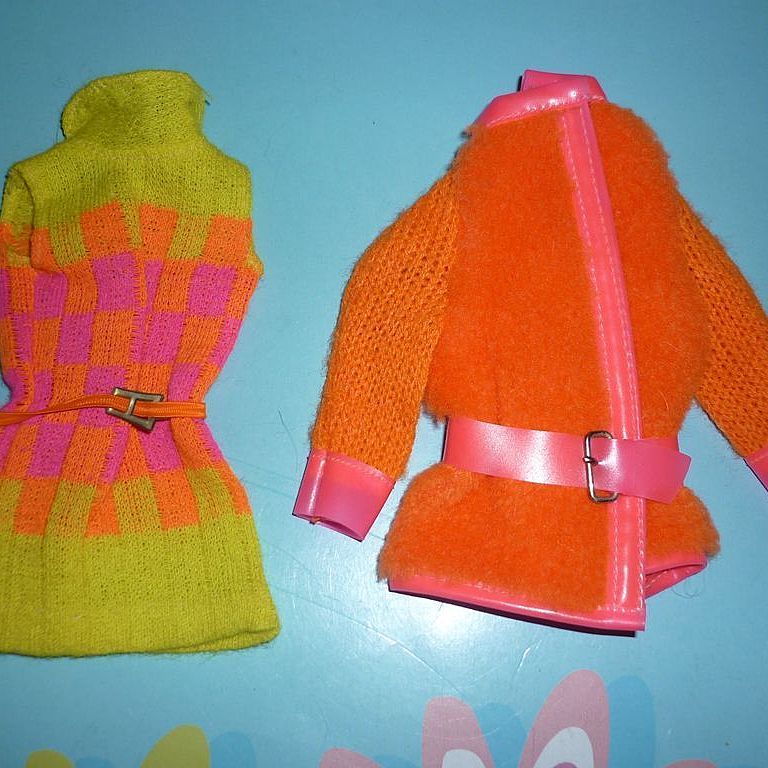 Mattel-Walking Jamie Doll -Coat & Dress From Furry Friends Gift Set 1970-71 #1132 Mattel-Walking Jamie Doll -Coat & Dress From Furry Friends Gift Set 1970-71 #1132