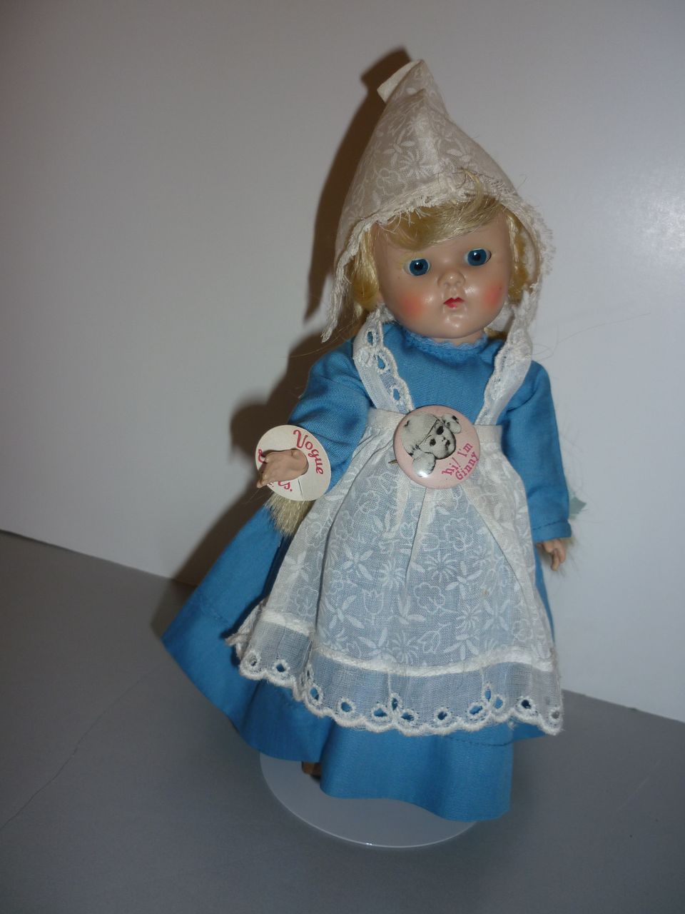 1950's -Vogue - Ginny Doll - Dutch Girl, Holland Girl -Original outfit +wrist tag 1950's -Vogue - Ginny Doll - Dutch Girl, Holland Girl -Original outfit +wrist tag