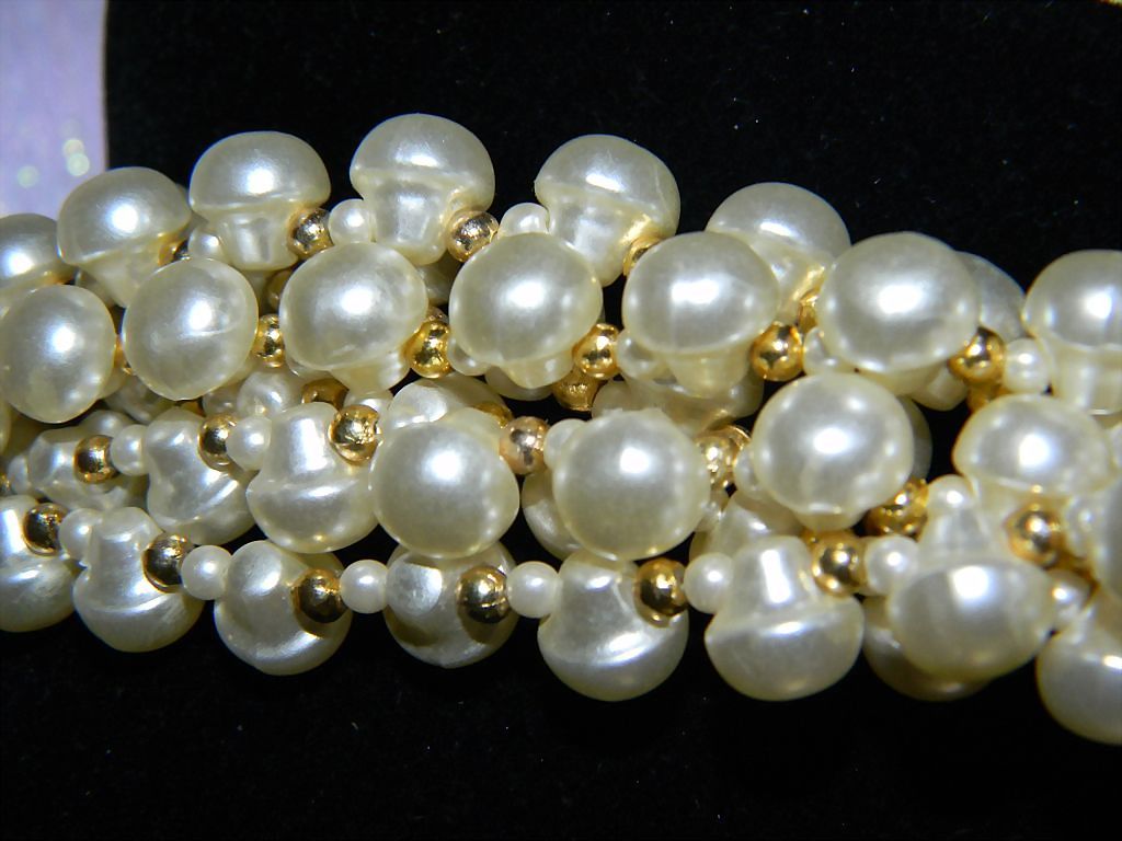 6 Strand Faux Pearl Necklace 6 Strand Faux Pearl Necklace