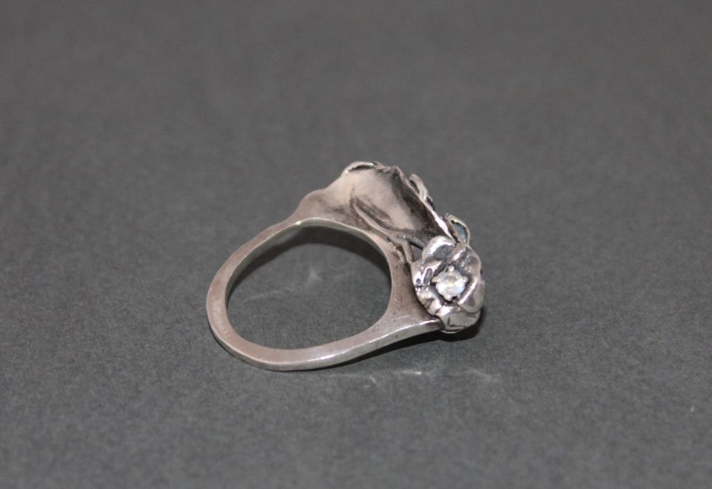 Ring Sterling Silver Two Facet Moonstones Facet Garnet Ring Sterling Silver Two Facet Moonstones Facet Garnet