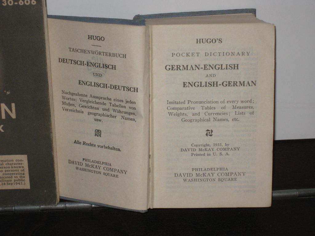 Vintage Group of Four WWII Era English Translation Books Vintage Group of Four WWII Era English Translation Books