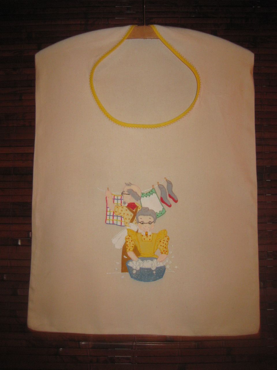 Vintage Embroidered Laundry Bag Vintage Embroidered Laundry Bag