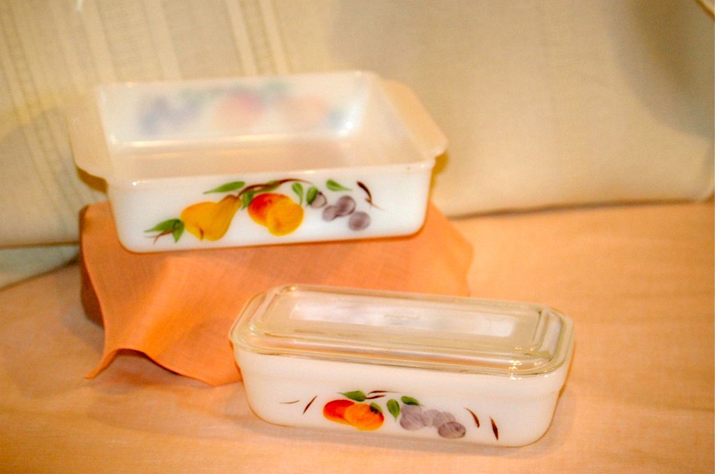 Fire King Gay Fad Fruits Baking Dishes Fire King Gay Fad Fruits Baking Dishes